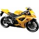 Maisto 1:12 Suzuki GSX R600 Bike,Yellow